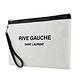 YSL Saint Laurent RIVE GAUCHE 帆布牛皮提把手拿包(米白) product thumbnail 2