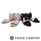 Vince Camuto 麂皮編織金屬扣中跟涼鞋-黑色 product thumbnail 6