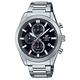 CASIO 卡西歐 EDIFICE 經典設計 計時碼錶三眼運動錶-黑 EFB-710D-1AV 防水100米 product thumbnail 2