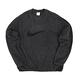 Nike 長袖上衣 Club Fleece Sweatshirts 男款 黑 基本款 大勾 大學T 休閒 DQ4889-010 product thumbnail 2