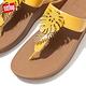【FitFlop】FINO JUNGLE LEAF TOE-POST SANDALS熱帶葉飾夾腳涼鞋-女(夕陽黃) product thumbnail 5