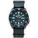 SEIKO 5號機械機芯sport系列帆布材質錶帶款手錶 (SRPD77K1)-綠面X綠框/42mm product thumbnail 2