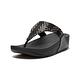 【FitFlop】LULU SILKY WEAVE TOE-POST SANDALS 經典舒適夾腳涼鞋-女(黑色) product thumbnail 2