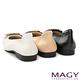 MAGY 氣質C型環壓紋牛皮 女 平底鞋 黑色 product thumbnail 5