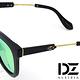 DZ 摩登異想 抗UV 防曬偏光 太陽眼鏡墨鏡(黑框綠彩粉膜) product thumbnail 5
