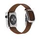 Apple Watch 38mm不鏽鋼殼 棕色時尚環扣錶帶智慧手錶 product thumbnail 2