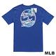 MLB-洛杉磯道奇隊斑駁圖文短袖T恤-藍(男) product thumbnail 2