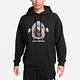 Nike 長袖 LeBron Pullover Fleece Hoodie 男款 黑 帽T 連帽上衣 刷毛 FB7124-010 product thumbnail 4