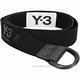 Y-3 ELASTIC D型環釦撞色字母標彈性腰帶(黑色) product thumbnail 6