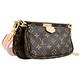 LV M44840 Multi Pochette Accessoires 三合一手提斜背包/麻將包(粉邊) product thumbnail 4