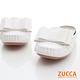 ZUCCA-雙朵結車縫平底拖鞋-白-z6818we product thumbnail 5