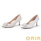 ORIN 方形鑽釦優雅格麗特高跟婚鞋 銀色 product thumbnail 7