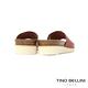 Tino Bellini 西班牙進口自然簡約牛皮舒足平底涼拖鞋-棕 product thumbnail 5