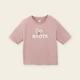 Roots女裝-繽紛花卉系列 刺繡花卉寬版短袖T恤-粉色 product thumbnail 2