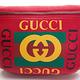 【GUCCI 古馳】經典GUCCI PRINT系列復古綠紅綠織帶牛皮腰包/斜背兩用包(紅色) product thumbnail 5