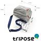 tripose 石蠟尼龍雙拉鍊斜背包 灰 product thumbnail 5