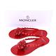 MONCLER NEW LYDIE 花朵鉚釘飾PVC夾腳拖鞋(紅色) product thumbnail 6