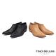 Tino Bellini巴西進口率性尖頭粗跟踝靴_米 product thumbnail 6