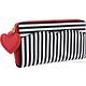 LULU GUINNESS Stripe 展示品 黑白紅心綴飾條紋拉鍊長夾(內夾層邊皮革破裂) product thumbnail 7