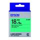 EPSON C53S655405 LK-5GBP粉彩系列綠底黑字標籤帶(寬度18mm) product thumbnail 2