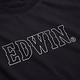 EDWIN 人氣復刻款 3M反光LOGO短袖T恤-女-黑色 product thumbnail 4