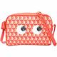 ANYA HINDMARCH I Am A Plastic Eyes 大眼睛老花塗層帆布斜背包(橘紅色) product thumbnail 2