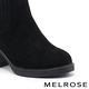 長靴 MELROSE 暖和質感純色拼接造型高跟長靴－黑 product thumbnail 5