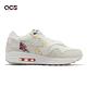 Nike 休閒鞋 Wmns Air Max 1 87 女鞋 男鞋 米 奶油色 氣墊 金屬扣 FJ7734-101 product thumbnail 3