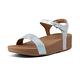 【FitFlop】LAURA IRIDESCENT SCALE BACK-STRAP SANDALS 珍珠光後帶涼鞋-女(都會白) product thumbnail 2