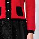 ILEY伊蕾 毛絨絨針織珍珠荷葉開襟外套(紅色；M-XL)1234465201 product thumbnail 4