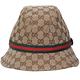 Gucci  CAPPELLO WO 義大利製GG LOGO緹花布漁夫帽(經典駝/411790) product thumbnail 3