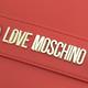 MOSCHINO LOVE系列金屬LOGO絲巾彎月肩背包(紅) product thumbnail 3