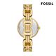 FOSSIL Kerrigan 簡約氣質點鑽風格女錶 金色不鏽鋼鍊帶 32MM BQ3852 product thumbnail 4