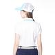 【Lynx Golf】女款吸排抗UV合身版花邊領設計滿版Lynx字樣印花短袖POLO衫/高爾夫球衫-白色 product thumbnail 8
