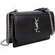 YSL Saint Laurent MONOGRAM 銀字小牛皮鍊帶晚宴包(黑色) product thumbnail 2