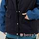 betty’s貝蒂思　牛仔布袖拼接假兩件外套(深藍) product thumbnail 4
