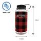 美國Nalgene 1000cc 寬嘴水壺- 紅色格子 NGN682020-0130 product thumbnail 3