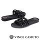 Vince Camuto 高雅素色圓撞釘平底拖鞋-黑色 product thumbnail 6