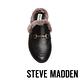 STEVE MADDEN-MYNX 絨毛馬銜扣真皮低跟穆勒鞋-黑色 product thumbnail 6