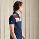 SUPERDRY 男裝 短 POLO  ACADEMY STRIPE 海軍藍 product thumbnail 4