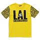 NBA-洛杉磯湖人隊斑紋拼接短袖T恤-黃(男) product thumbnail 2
