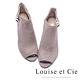 Louise et Cie-珍珠魚口麂皮高跟踝靴-絨灰 product thumbnail 3