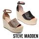 STEVE MADDEN-SWAY 悠閒度假草編楔型涼鞋-紋棕 product thumbnail 5