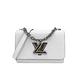 Louis Vuitton 展示品 EPI 牛皮炫彩銀釦 Twist MM 肩背/斜背包(M22029-白) product thumbnail 2