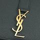 YSL Saint Laurent 金屬logo牛皮釦式長夾(墨綠) product thumbnail 5