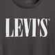 Levis 女款 短袖T恤 翻玩夏日Logo T 高密度立體膠印Serif Logo 黑色 product thumbnail 7