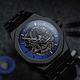 FIBER 法柏 競速先鋒系列 骨雕鏤空機械腕錶-黑鋼藍 FB8017-2-02 product thumbnail 4