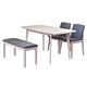 RICHOME 雅西亞餐桌椅組(一桌兩椅一長凳)W120-150 × D80 × H75 cm product thumbnail 2