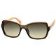 FENDI 時尚太陽眼鏡（透明咖啡+鵝黃腳） product thumbnail 3
