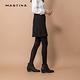 【MASTINA】上班族優雅打褶款-女短裙 素色 灰(灰色/版型修身) product thumbnail 2